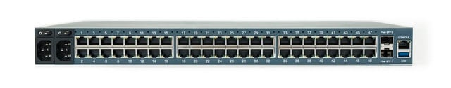 NSC 48-PORT UNIT, DUAL AC, Switchable Pinouts, 2-Cores, 4GB RAM, 32GB SSD, Front NSC-T48S-STND-DAC-F