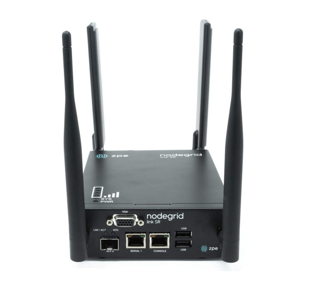 ZPE LINK SR, 1X RJ45 Serial Rolled, 1XETH (POE in), 1X SFP, 2 GPIO, 2 OUT, 4-COR ZPE-LSR-48-4G-W5-D128G