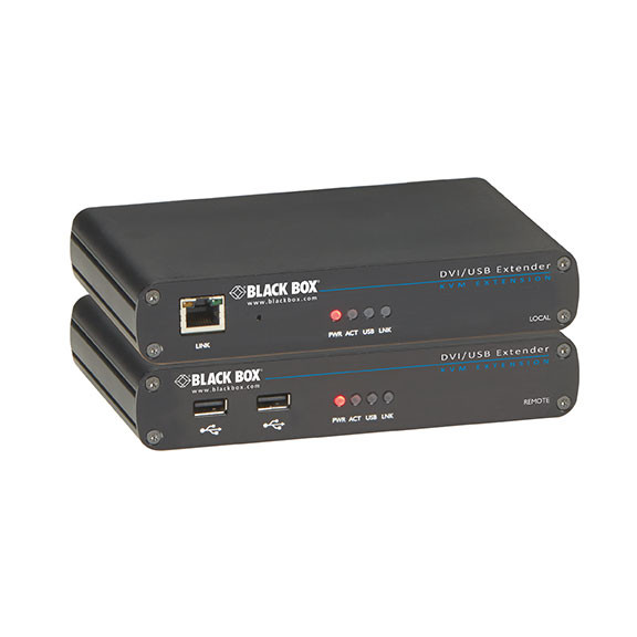 KVM Extender for DVI-D, USB 2.0 RS232 & Audio OVER CATX Supports USB 2.0 Devices ACU5700A