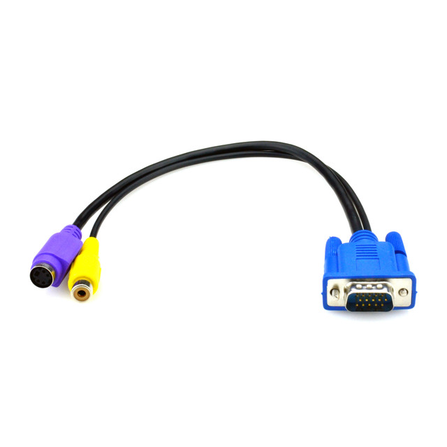 VGA to Composite and S-Video Adapter Cable - 32-CM (12.6 Inches) AVS-CBL-VG-CV
