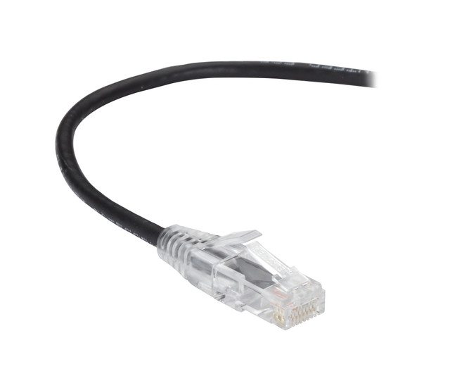 Black BOX SLIM-NET CAT6A Patch Cables Feature a LOW-Profile Design THAT Saves SP C6APC28-BK-15