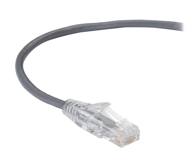 Black BOX SLIM-NET CAT6A Patch Cables Feature a LOW-Profile Design THAT Saves SP C6APC28-GY-01