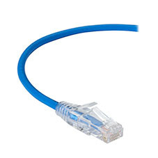 CAT6 250-MHZ Snagless 28AWG Stranded Ethernet Patch Cable - Unshielded (UTP), CM C6PC28-BL-04