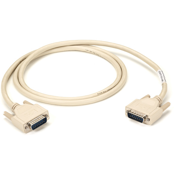 DB15 Thumbscrew Cable - MALE/MALE, 5-FT. (1.5-M) EGM16T-0005-MM