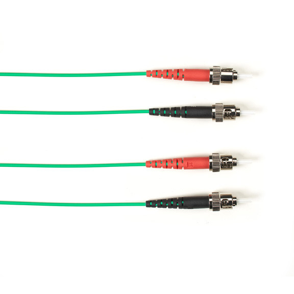 10 MM FO Patch Cable Duplx, PL, Green, STST, 328 FEET (100 Meters), NON-Cancelab FOCMP10-STST-GN-328