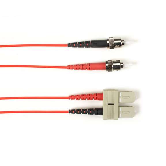 SM FO Patch Cable Duplx, LSZH, RED, STSC, NON-Cancelable, NON-Returnable Folzhsm-010M-STSC-RD