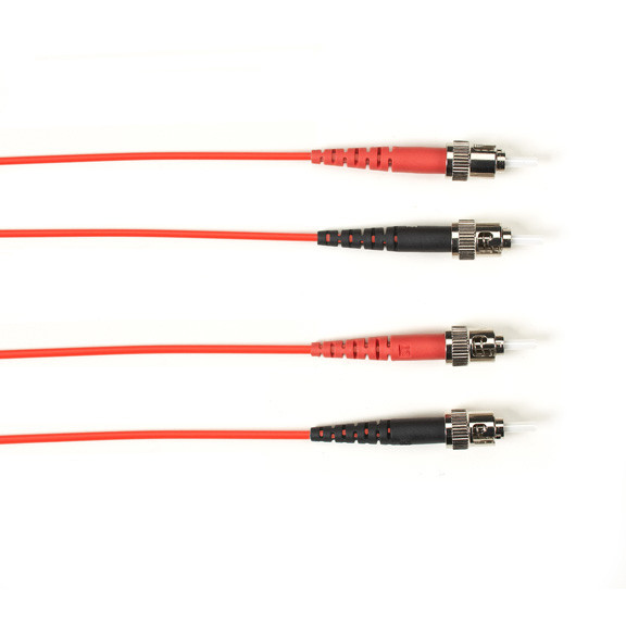 SM FO Patch Cable Duplx, LSZH, RED, STST, NON-Cancelable, NON-Returnable Folzhsm-010M-STST-RD