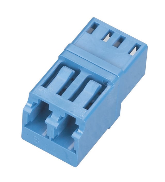 Black Box FOT125 Fiber Optic Coupling - Singlemode, Duplex, Ceramic Sleeve, Rectangular, LC-LC, B
