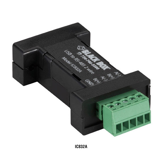USB 2.0 to RS485 2-WIRE Converter - Terminal Block, 1-PORT IC832A