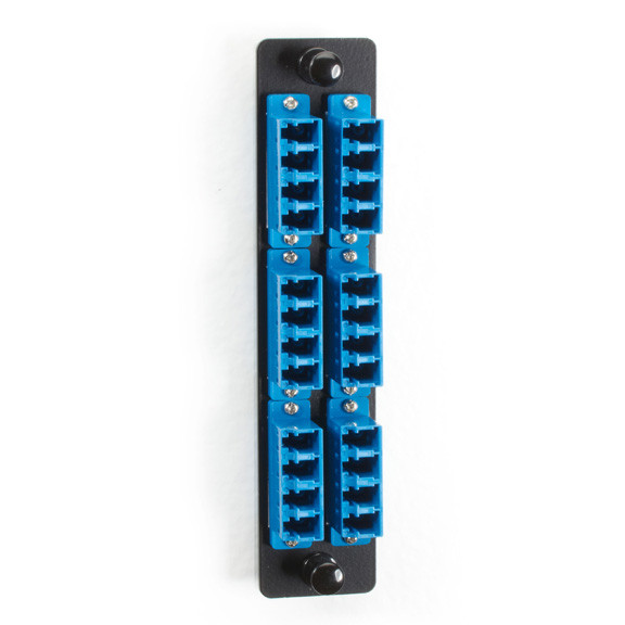 HIGH-Density Singlemode Fiber Adapter Panel - Ceramic Sleeve, (12) LC Duplex, BL JPM467C-R2