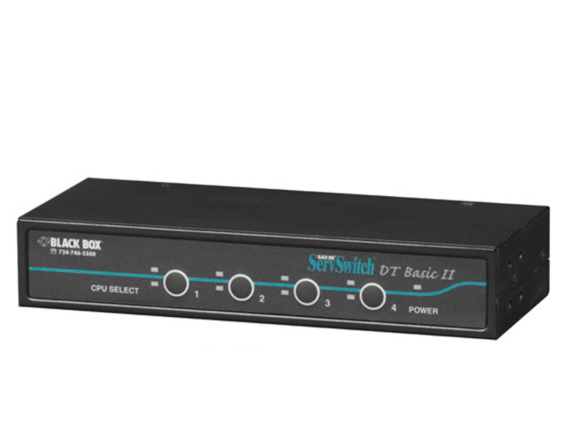 KVM Switch - 4-PORT, Single-Monitor, VGA, PS/2, Desktop KV7024A