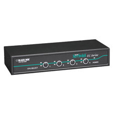 KVM Switch for PS/2 and USB Servers and PS/2 or USB Consoles, 4-PORT KV9204A-K