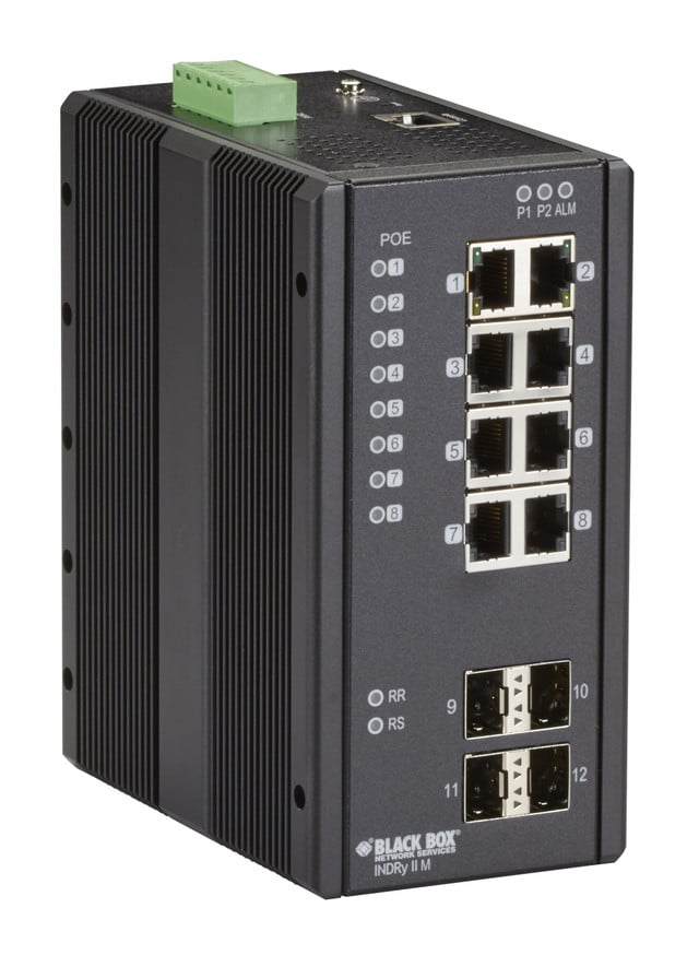 Gigabit Ethernet (1000-MBPS) Extreme Temperature Managed POE+ Switch - (8) 10/10 LIE1014A