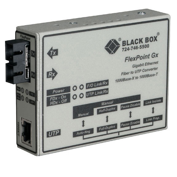 Gigabit Ethernet (1000-MBPS) Media Converter - 1000-MBPS Copper to 1000-MBPS MUL LMC1003A-R3