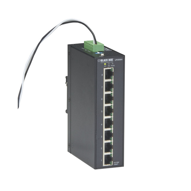 Black BOX LPH008A-R2 Switch - Gigabit Ethernet (1000-MBPS) Extreme Temperature P LPH008A-R2
