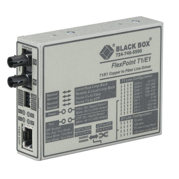 Managed T1/E1 Media Converter - T1/E1 CO MT660A-MM