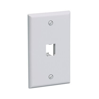 Faceplate 1PT Classic WHT MOQ10 CFP1WH
