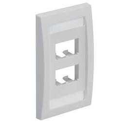 SGL GANG V Faceplate Accepts 4 MINI COM CFPE4IWY