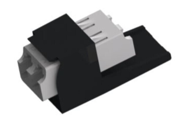 Panduit CMDSIGLCZBL fibre optic adapter LC/LC 1 pc(s) Black, Grey