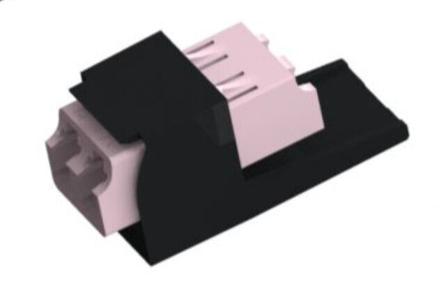 Panduit CMDSROLCZBL fibre optic adapter LC/LC 1 pc(s) Black, Rose