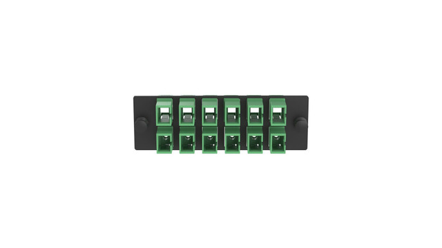 Panduit FAP12WAGDLCZ fibre optic adapter LC 1 pc(s) Black, Green