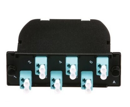 Panduit FC2ZN-12-10U fibre optic adapter LC/MPO Aqua colour, Black