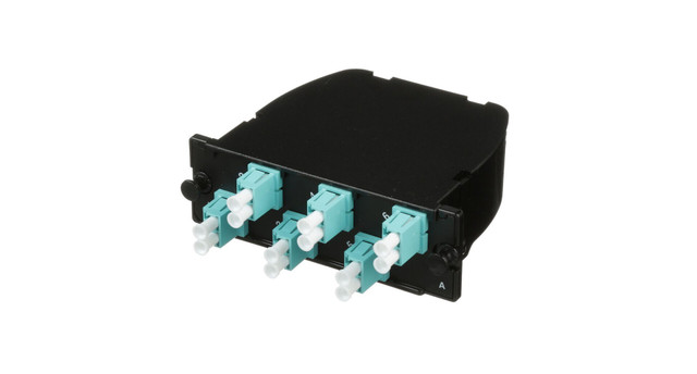 Panduit FC2ZO-12-10U fibre optic adapter LC/MPO 1 pc(s) Aqua colour, Black