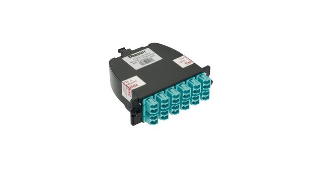 Panduit FC2ZO-24-10U fibre optic adapter LC/MPO 1 pc(s) Aqua colour, Black