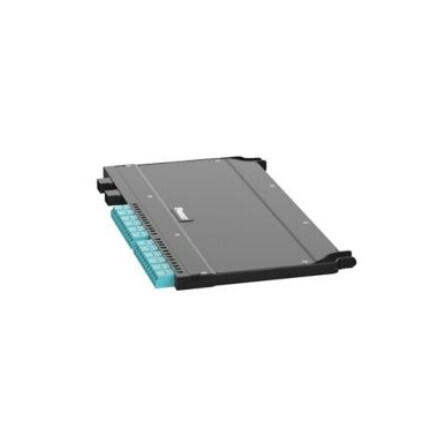 Panduit FDCZO-24-10ULH fibre optic adapter LC/MPO 1 pc(s) Aqua colour, Black