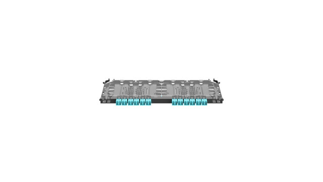 Panduit FDSZO-24-10R fibre optic adapter LC 1 pc(s) Aqua colour, Black