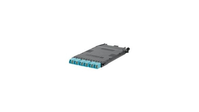 Panduit FHCXA-12-10U fibre optic adapter LC/MPO 1 pc(s) Aqua colour, Black