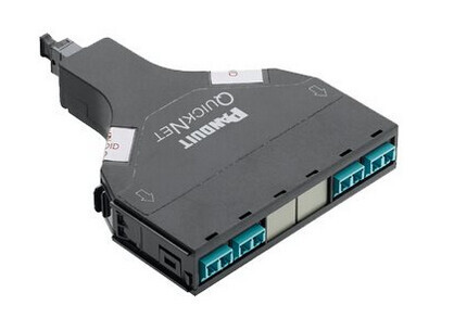 Panduit FQ3ZO-08-10NMBN fibre optic adapter LC/MTP Black