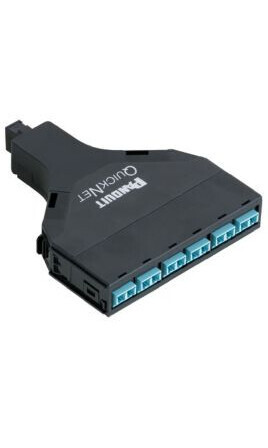 Panduit FQXN-12-10U fibre optic adapter LC/MPO Aqua colour