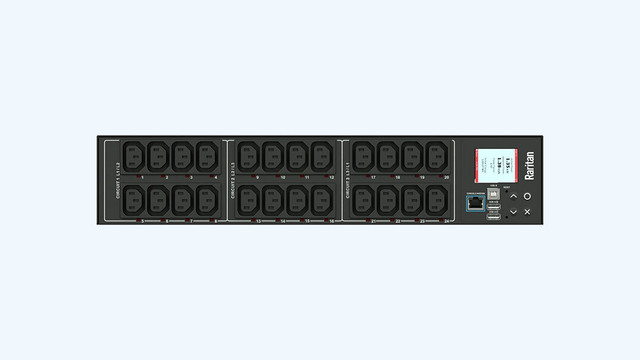 Raritan PX3-5520V 3PH 208V AC 30A 24 outlets Zero U