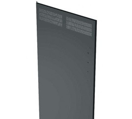 Vented REAR DOOR, 44 RU DRK Racks,Steel Construction, Black Finish, TOP and BOTT DVRD-44