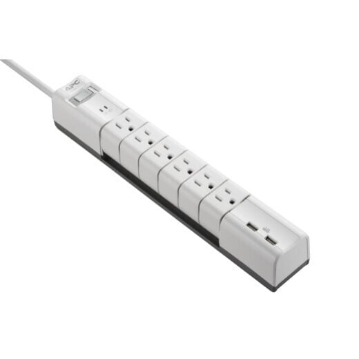 SurgeArrest 6 Rotating Outlets White - Apc By Schneider Electric PE6RU3W