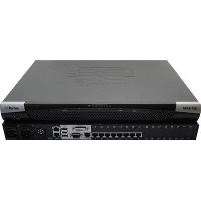 Raritan DKX3G2-108 KVM over IP 8 port 1 remote user