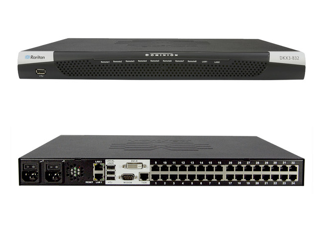 Raritan DKX3G2-232 KVM over IP 32 port 2 remote user