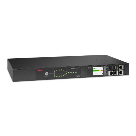 APC Netshelter RACK Automatic Transfer Switch, 1U, 15A, 100/120V, 5-15 in, 10 5- AP4450A