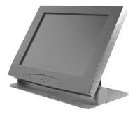 Legrand-Chief FLAT Screen Table Stand -Black.LOW-Profile BASE Frees DESK Space.H FSB018BLK