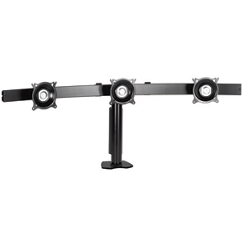 Widescreen Triple Horizontal DESK Clamp Mount - KTC325B  - Provides Ergonomic AD KTC325B