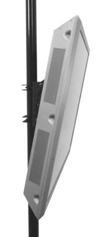 FLAT Panel TILT POLE Mount - Black Tpmub
