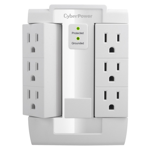 CyberPower CSB600WS surge protector White 6 AC outlet(s) 125 V - CYB-CSB600WS