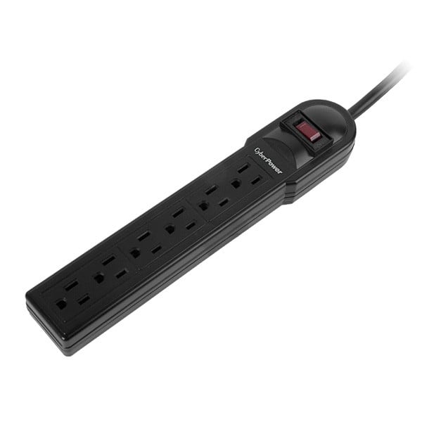 Cyberpower Systems (USA), INC. CSB6012 CSB6012 - Surge Protector - NEMA 5-15P;6 - NEMA 5-15R - 15A - Limited Lifetime W