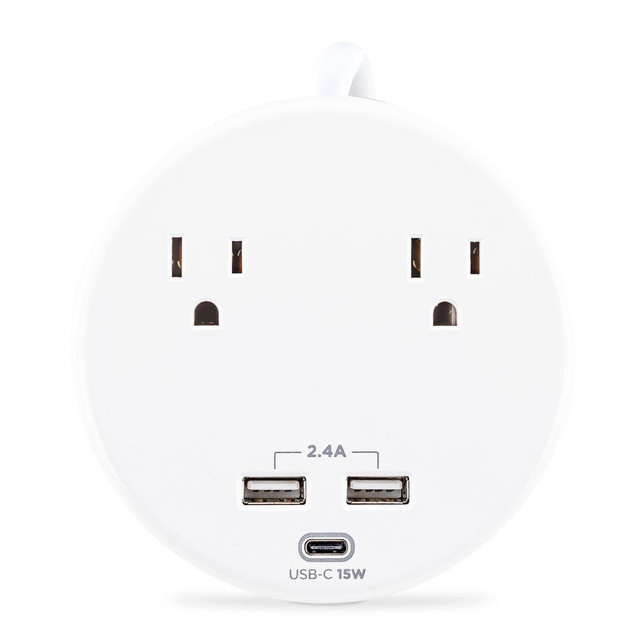 Cyberpower P205UC Surge, 5FT CORD, 5-15P, White - NEMA 5-15P Input - 2 NEMA 5-15 P205UC