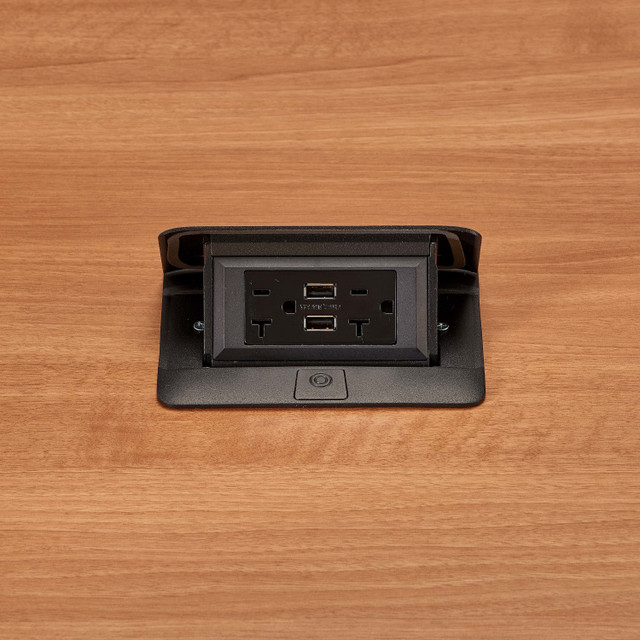 Black, 20A TR Duplex W/USB DQFP20UBK
