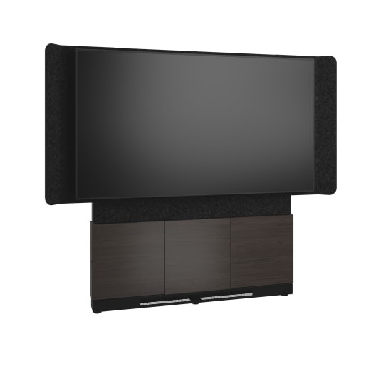 FRM,Dstand,66WX75H,Fltwall,S7075,A3,BLK FM-DS-6675FW-DA3B