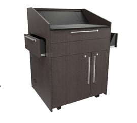 L5 Series Preconfigured Lectern, 33 W X 31 D X 39 H, Turret TOP, SOTA Style, HIG L5KBB2SEHA3ZP002
