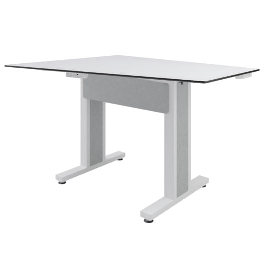 Middle Atlantic TBL-ANG-3P-CH-WW Forum™ Angle Shaped Table - Designer White