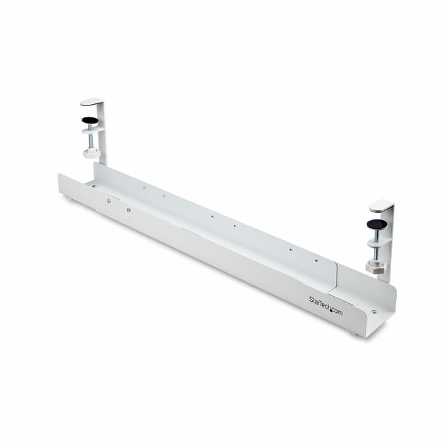 Under DESK Cable Management TRAY, Length Adjustable Cable Organizer, Clamp-on in CALW-DESK-Cable-TRAY